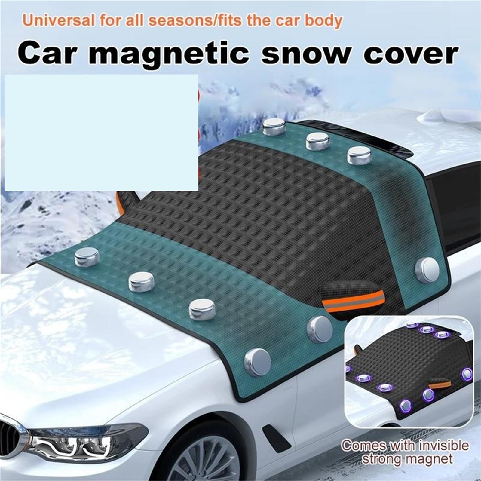 Copertura Antineve Per Parabrezza Universale Per Auto Con Magnete Protezione Antighiaccio Resistente Per Finestrini Anteriori/laterali E Specchietti Invernale Antigelo Copri Parabrezza Auto Inverno