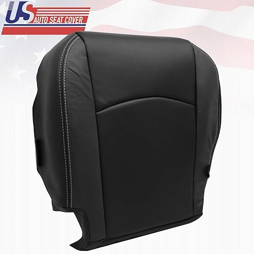 Miniatura 2 de 2009 2010 2011 2012 para Dodge Ram Laramie conductor parte inferior perforada cubierta de cuero negro