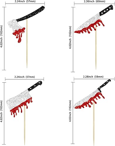 Miniatura 63 de Ephlyn 24 adornos para cupcakes de Halloween con purpurina para Halloween, murciélagos, calabaza, fantasma, decoración de cupcakes para temática