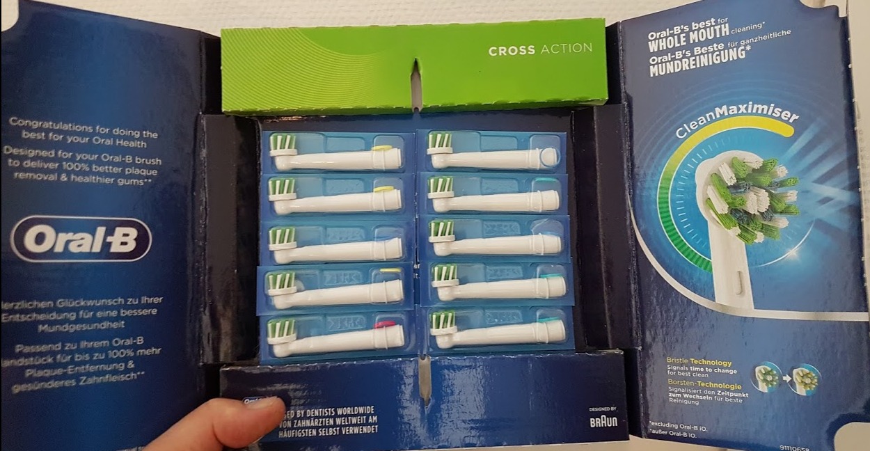 Lot De 10 Têtes De Rechange Oral-B 3D White Clean Maximiser - Compatibles Nombreuses Brosses