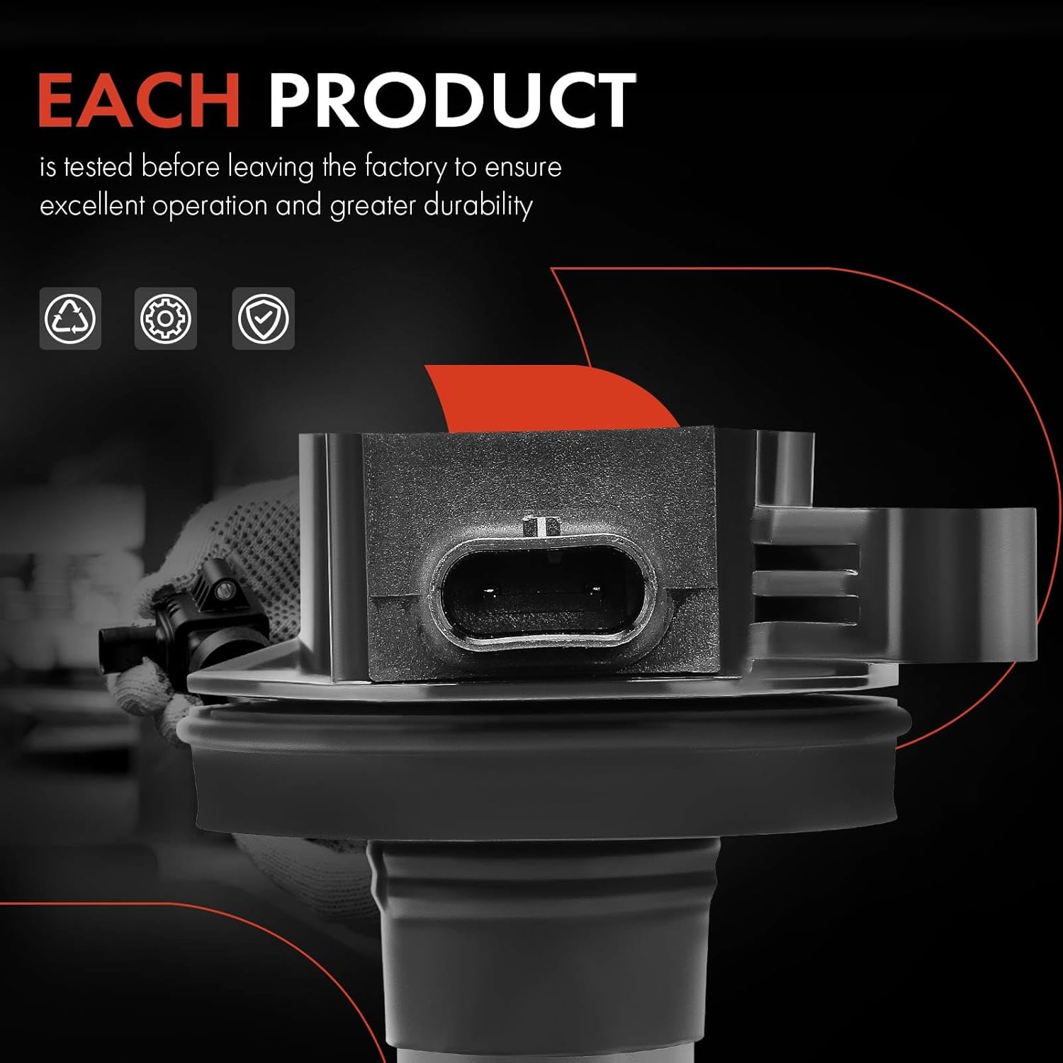 A-Premium 6PCS Ignition Coil Packs Compatible with Ford & Lincoln Vehicles - 3.5L 3.7L - F-150 Mustang 2016-2017, Explorer Transit-150 2017-2019, Edge Flex Police Interceptor Sedan Continental MKT MKX