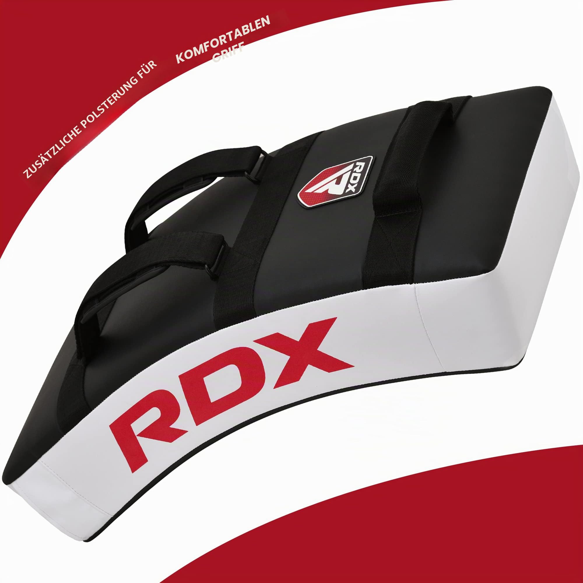 RDX Schlagkissen Kampfsport, Schlagpolster Kickboxen Trittkissen Trittschlagpolster Kick Shield Trainerpratzen Schlagpratze Boxpratzen für Karate, MMA, Muay Thai, Thaiboxen, Taekwondo (1 Stück)