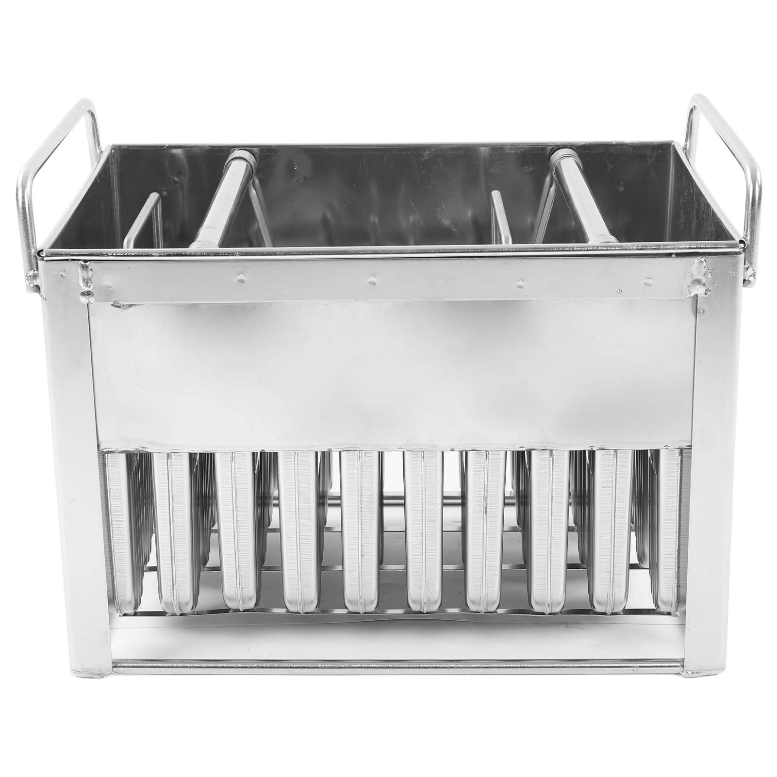 Molde para Helado de Acero Inoxidable, 40 Piezas de Metal Reutilizable para Hacer Golosinas Congeladas, Diseño Fácil de Limpiar con Gran Capacidad para Fiestas de Verano