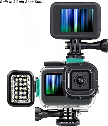 Miniatura 10 de Carcasa de esqueleto con carcasa lateral abierta con carcasa de aluminio USB Pass Through Side Door Cover para GoPro Hero 9 10 11 12 13 Negro -