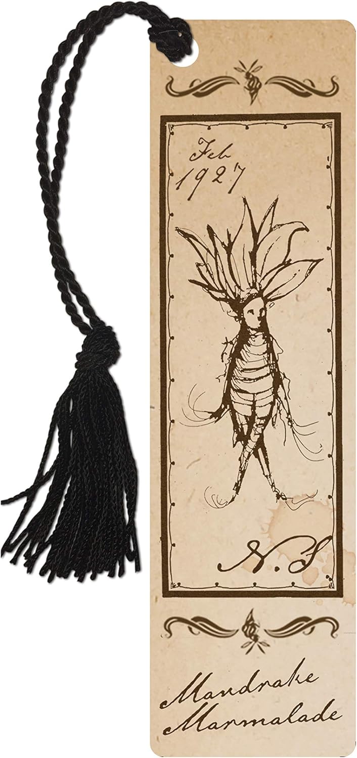 Fantastic Beasts: The Crimes of Grindelwald – Mandrake Sketch - Glossy Bookmark with Tassel for Gifting and Collecting