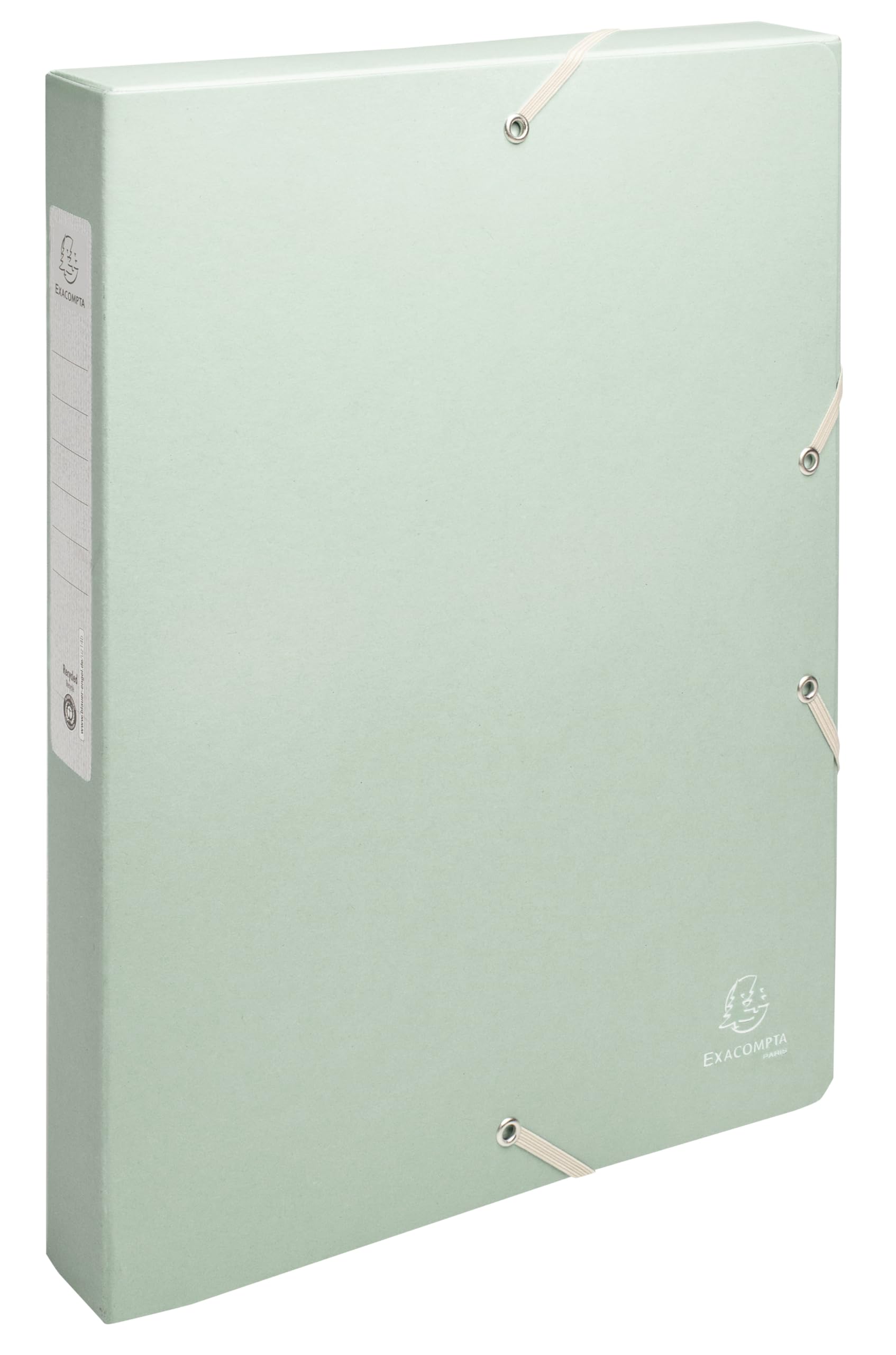 Exacompta 8 scatole archivio Autentik con elastici A4 dorso 4 cm