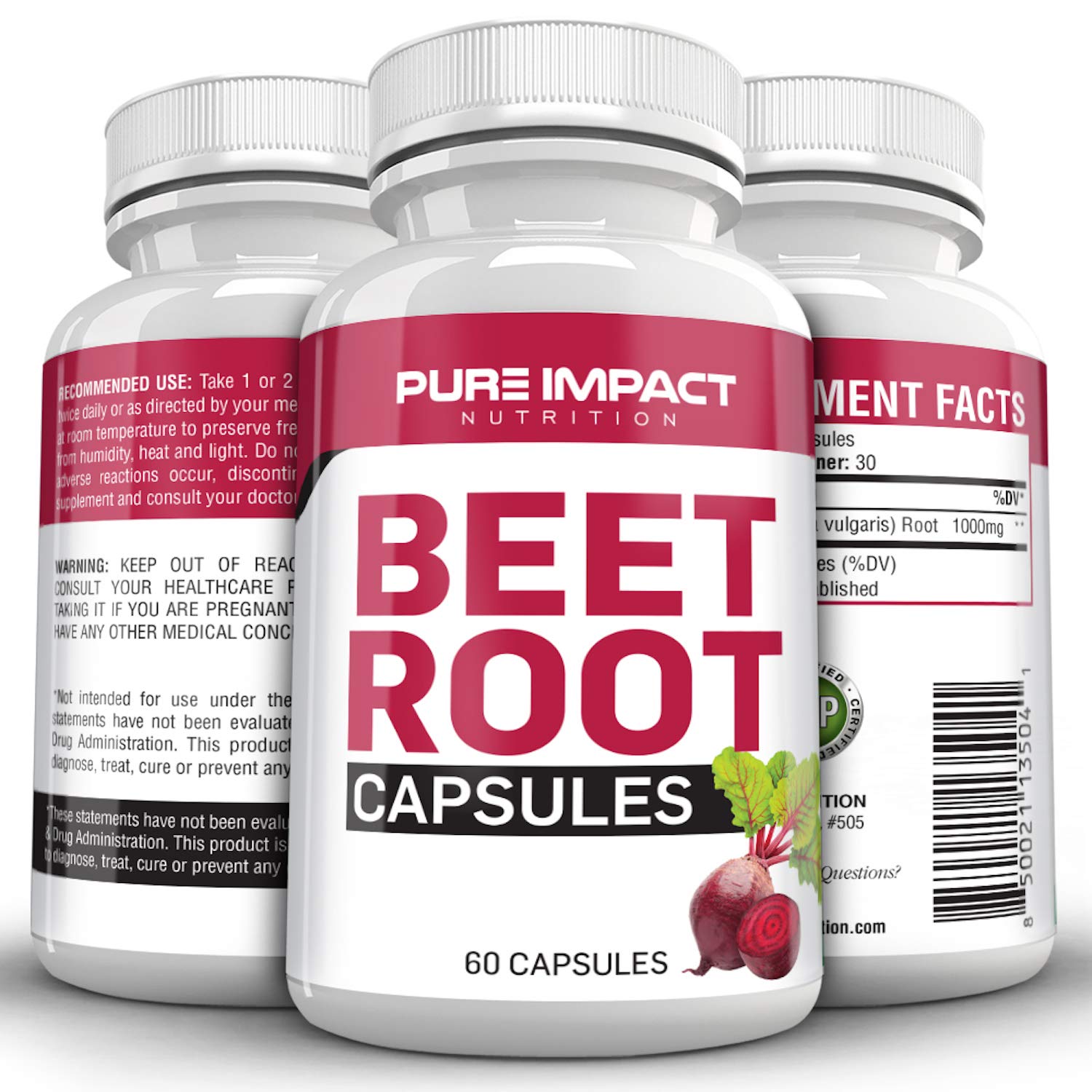 Buy Pure Impact tion Beet Root s Nitric Oxide NonGMO Beet Root