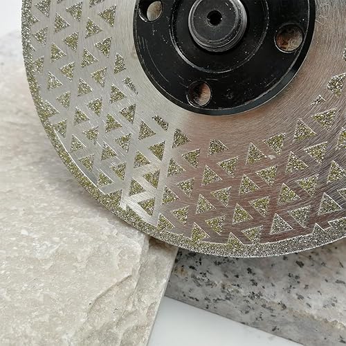 Miniatura 10 de SHDIATOOL Disco abrasivo de diamante de 5 pulgadas para la rueda de corte recubierta de un solo lado de mármol de granito con eje de 58 pulgadas-11