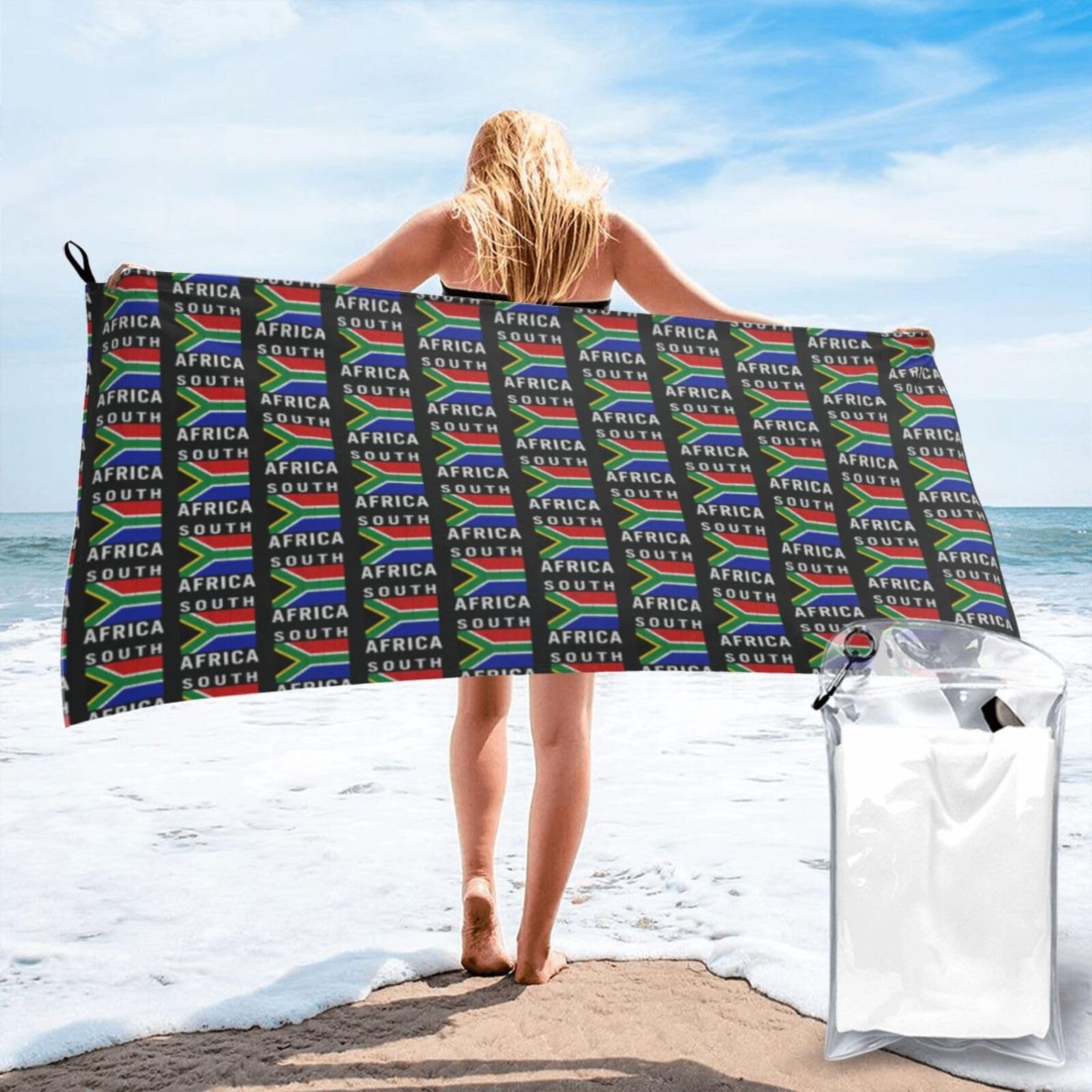 FHIZOAL South Africa Quick Dry Towel Microfibre Towel Super Absorbent Ultra Compact Gym Sports Beach Camping Travel