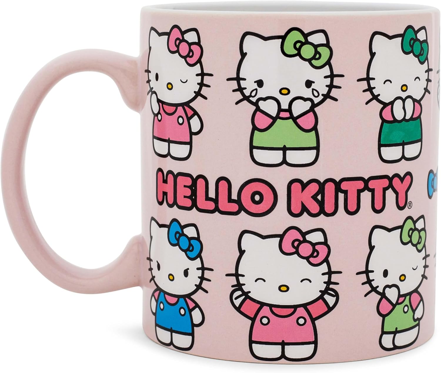 Silver Buffalo Sanrio Hello Kitty Various Emotions and Poses Mug, 20 Ounces