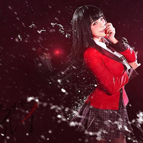 Miniatura 4 de Disfraz de uniforme rojo de anime para mujer, disfraz de Halloween, cosplay, conjunto completo para mujeres y niñas