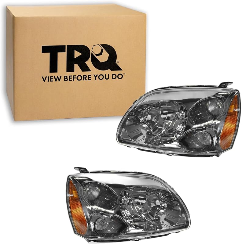 Conjunto de faróis TRQ halógenos para Mitsubishi Galant – Par