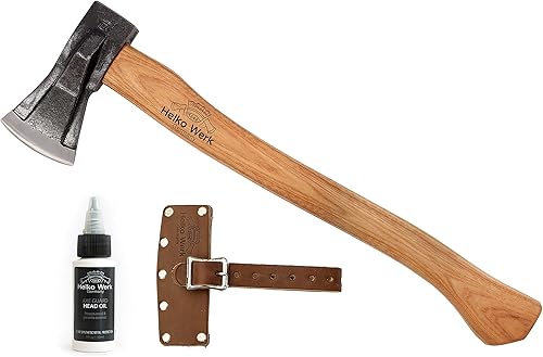 1844 Helko Werk Germany Mini spalter tradicional, hecho en Alemania, hacha dividida compacta, hacha de división de madera pequeña, cabeza de 2-12