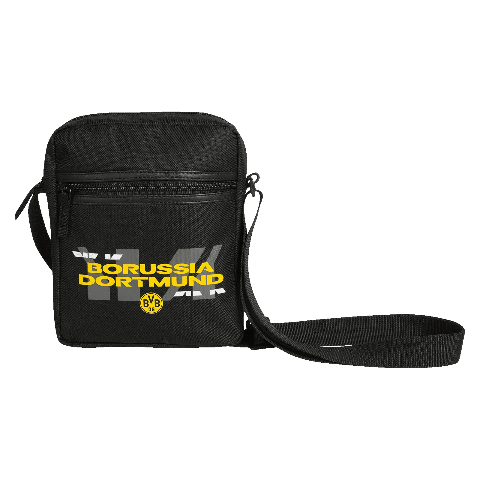 Borussia Dortmund Unisex Umhängetasche, Schwarz
