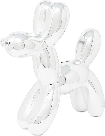 Amazon インテリア イリュージョン シルバー バルーン ドッグバンク 置物 オブジェ オンライン通販