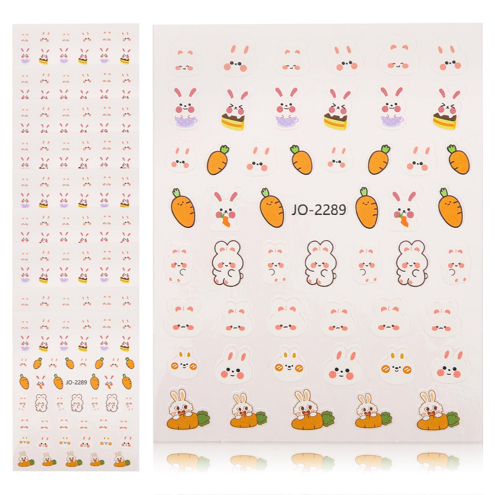 FOMIYES 30 Fogli Adesivi Per Unghie Pasquali Adesivi Per Unghie Natalizi Adesivi Per Le Adesivo Per Unghie Decalcomanie Per Unghie Carota Adesivi 3d Coniglio Carta Cina