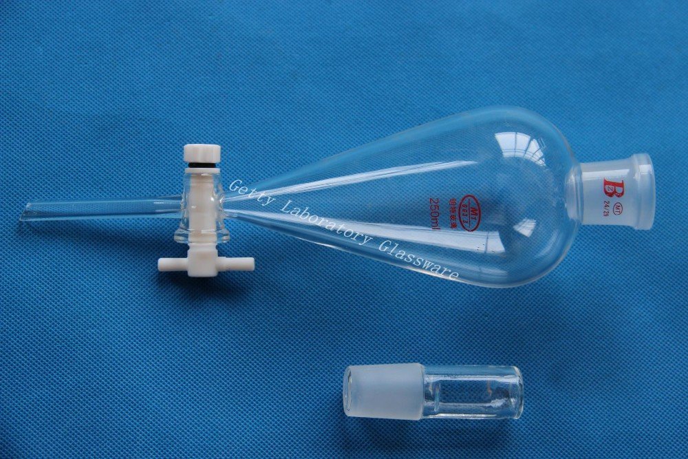 Buy 250ml Pyriform Separatory funnel,Separating funnel, 24/29 joint