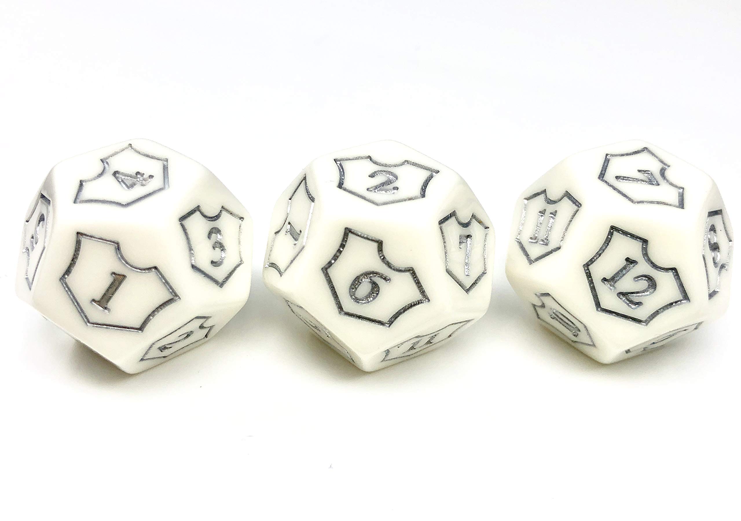 MTG D12 Spin-Down Loyalty Counter Dice 3 Die Set White - Magic: The Gathering TCG CCG Planeswalker