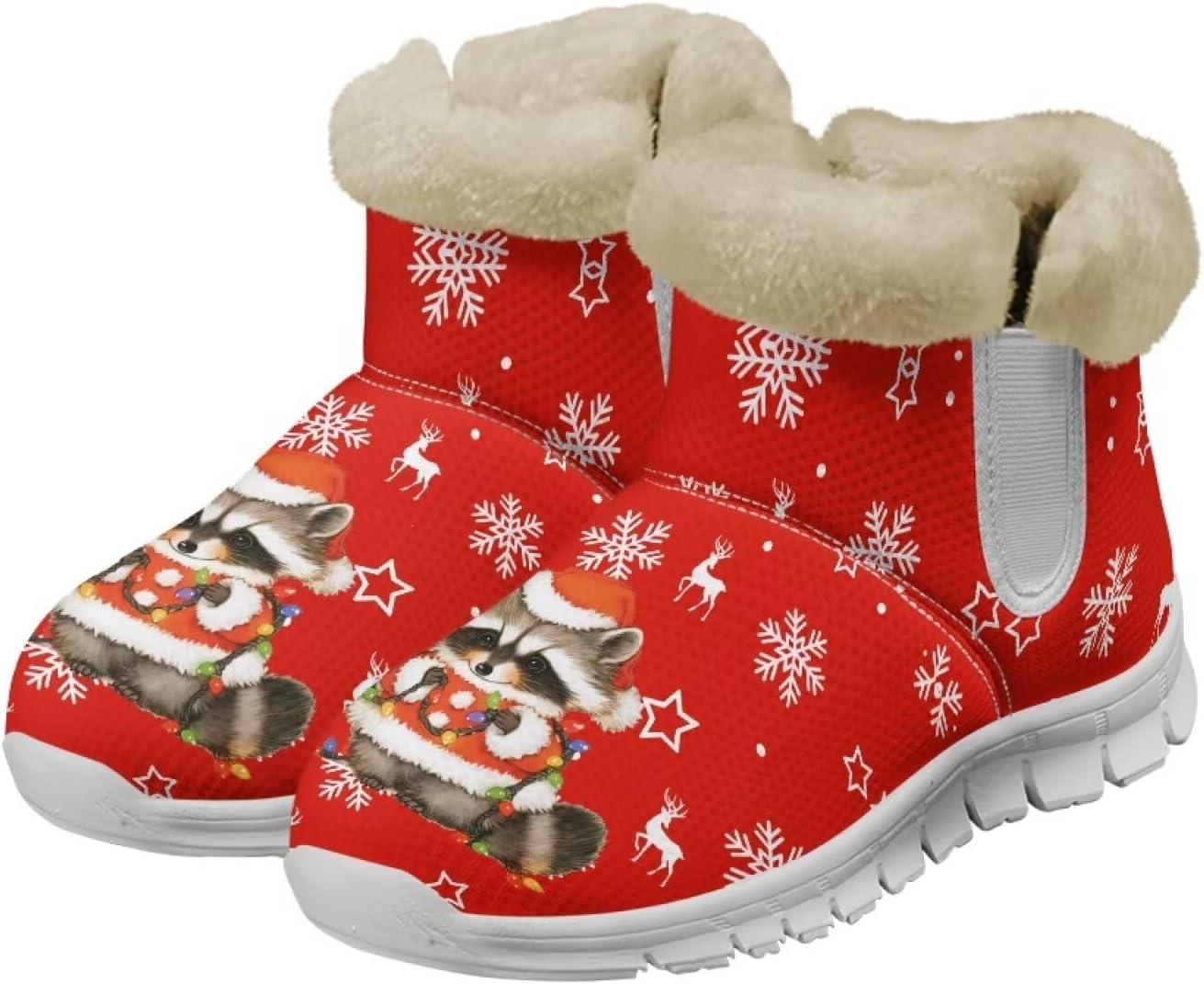 Women's Snow Boots Warm Flannel Ankle Booties Water Resistant Winter Boots Fashion Snow Shoes 2025