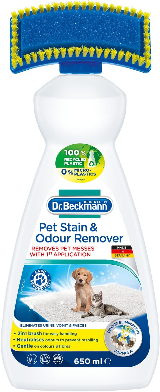 Dr.Beckmann Pet Odour & Stain Remover Removes Stains From Urine