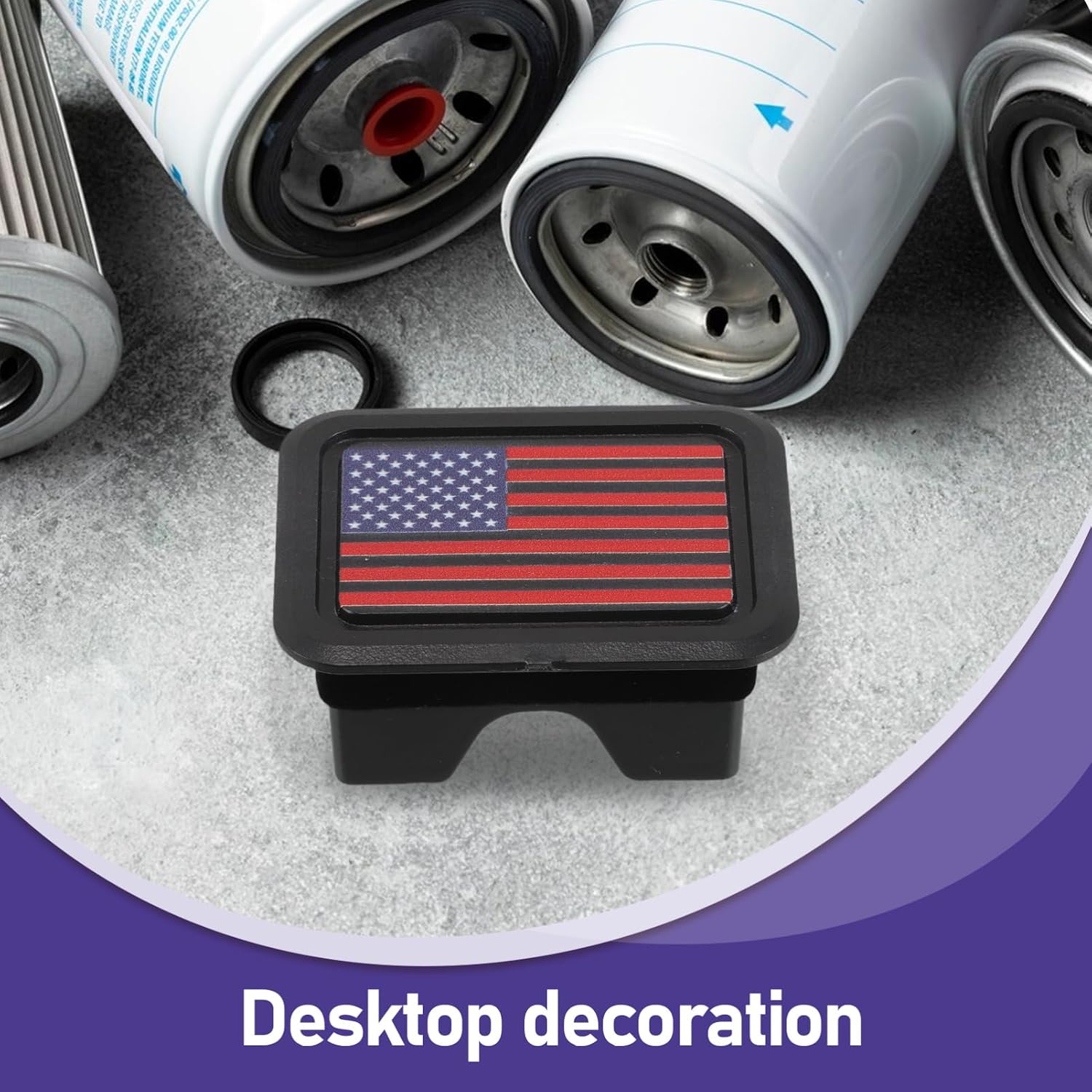 2pcs Ram Bed Rail Pile Cover Tonneau Cover Parts Towing Accessories Patriotic Bed Rail Plug Hitch for Trucks