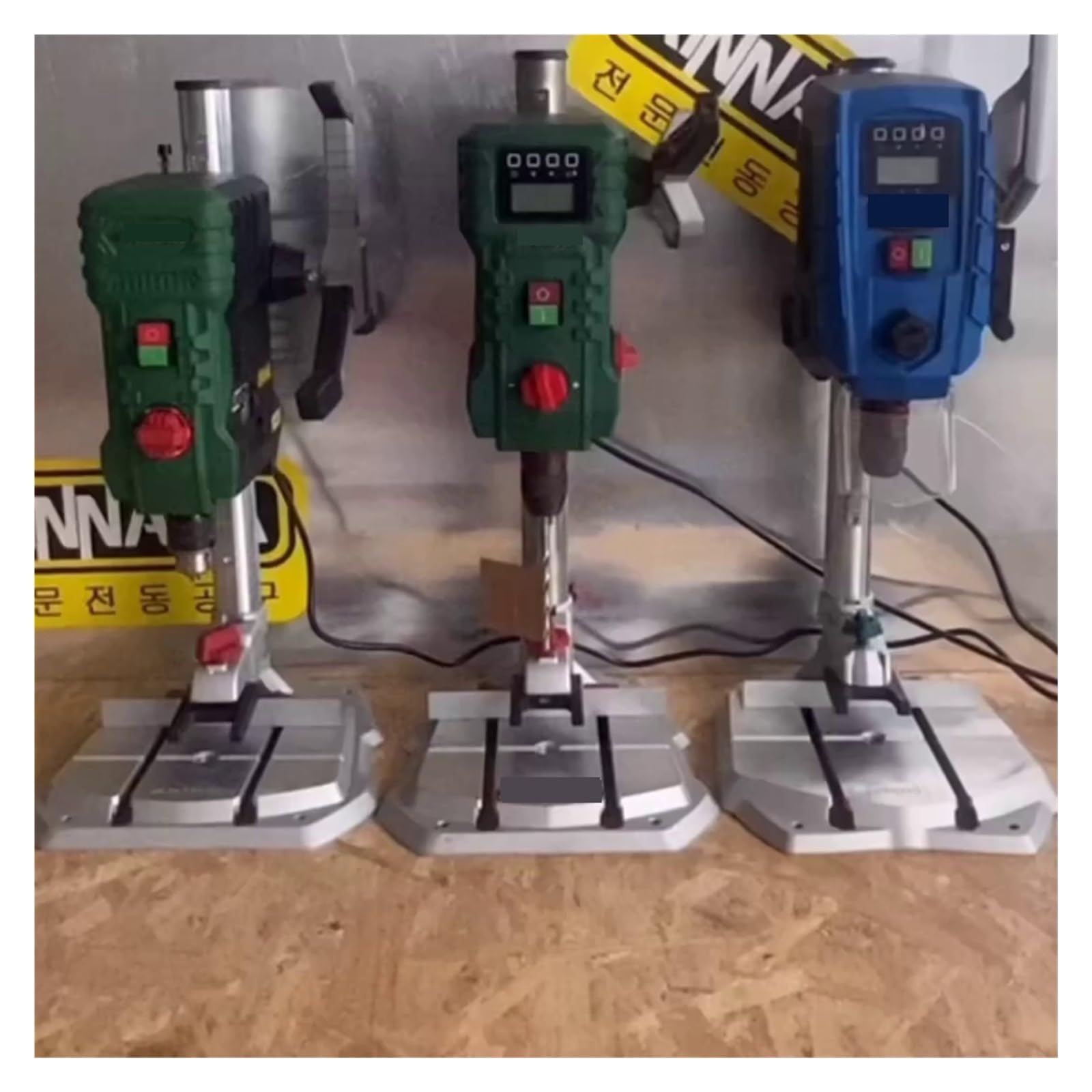 Taladro de Columna, Taladro De Banco Eléctrico For Carpintería, Máquina Perforadora De Banco Con Pantalla Digital Z1390, Velocidad Ajustable, Posicionamiento Por Infrarrojos