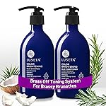 Luseta Blue Shampoo & Conditioner Set - Color Brightening for Brassy and Brunette Treated Hair, Revive Cool Tones, 2x 16.9oz