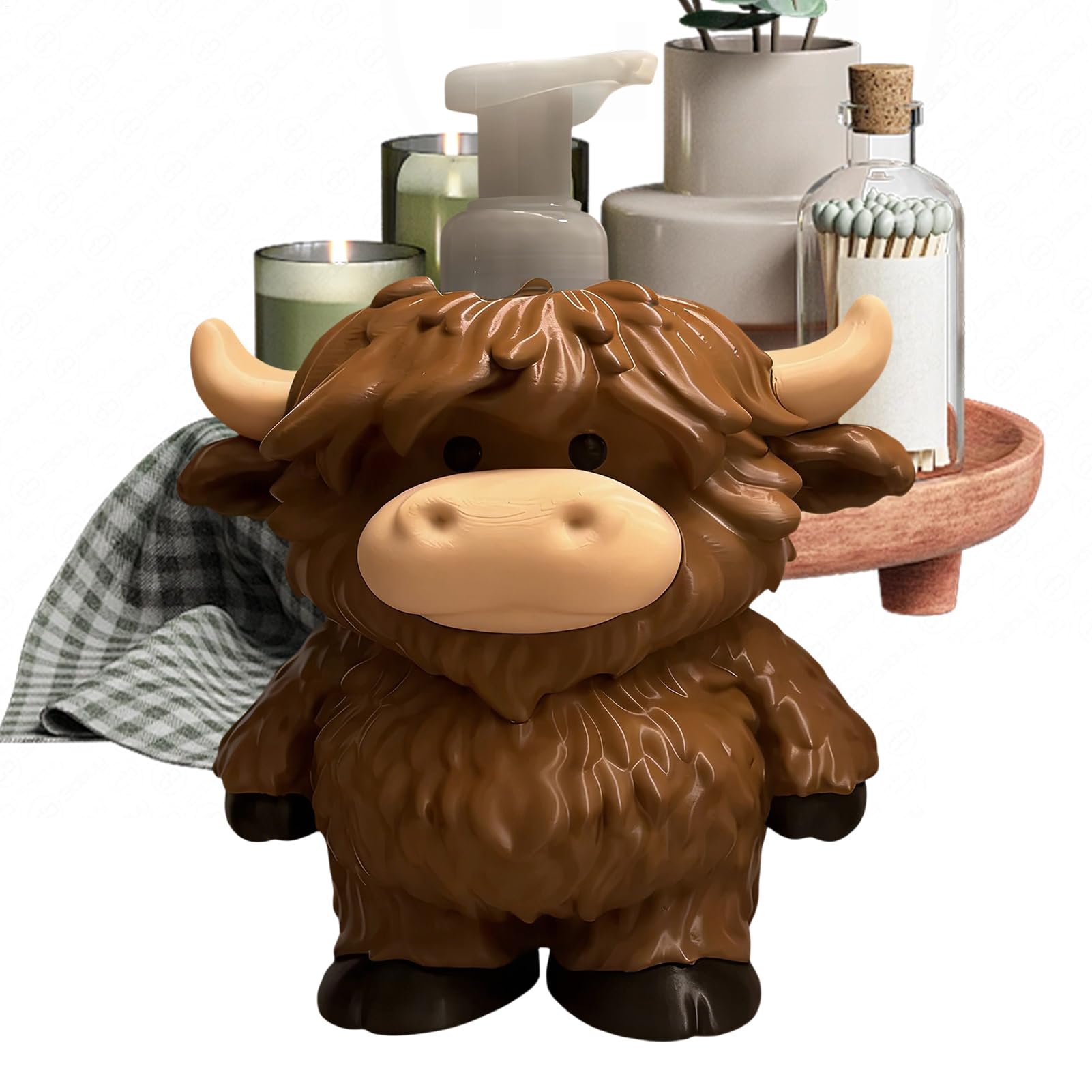 Porte-savon vache et organiseur de bouteilles robuste pour cuisine et salle de bain