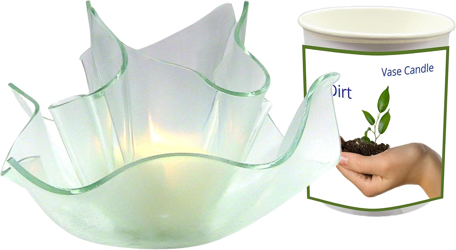 Dirt Vase Candle - Smells like Muddy Dirt. (Clear Set)