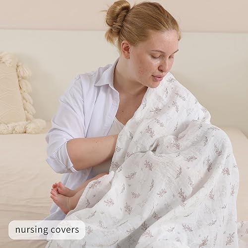 Miniatura 26 de Mantas de muselina para niños y niñas, manta de bebé para recién nacidos, grande de 47 x 47 pulgadas, mantas suaves y transpirables para bebé, zorro