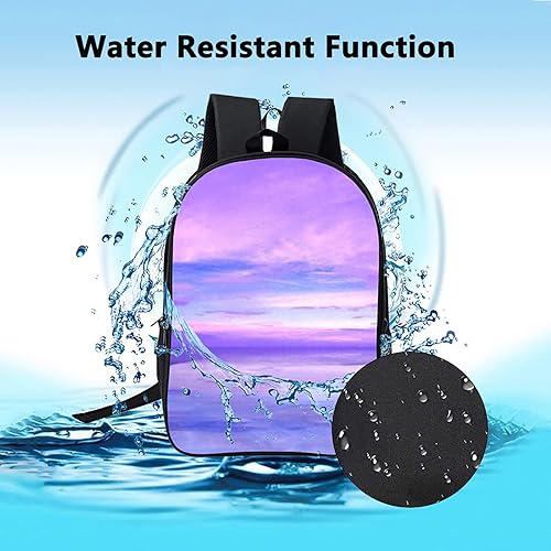 Miniatura 7 de Mochila de moda de gran capacidad mochilas de dibujos animados correa de hombro ajustable mochila ligera de viaje E 17 pulgadas Mochilas Daypack