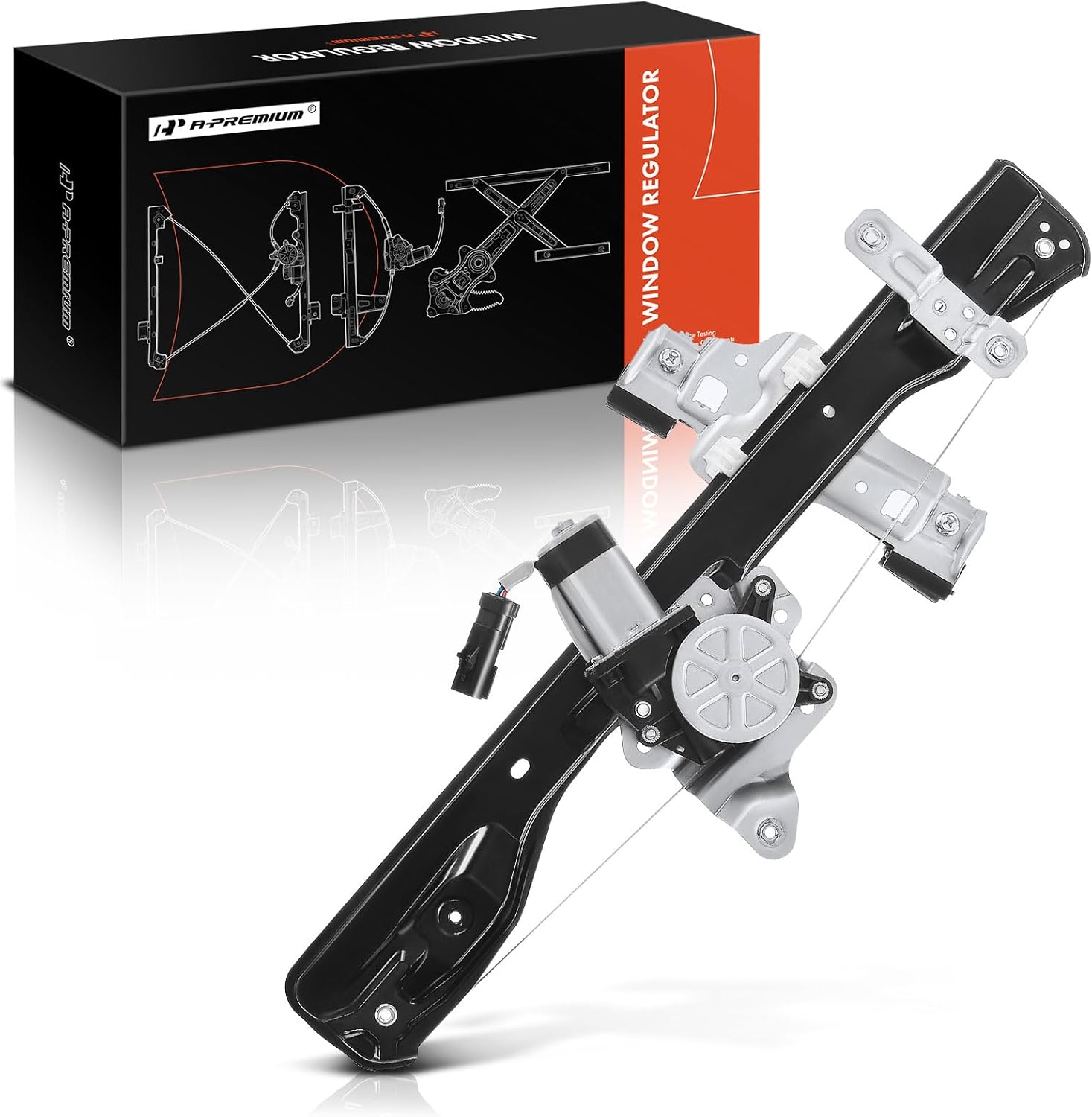 A-Premium Electric Power Window Regulator with Motor Compatible with Buick Encore 2013-2019 Chevrolet Trax 2013-2017 Front Right Passenger Side