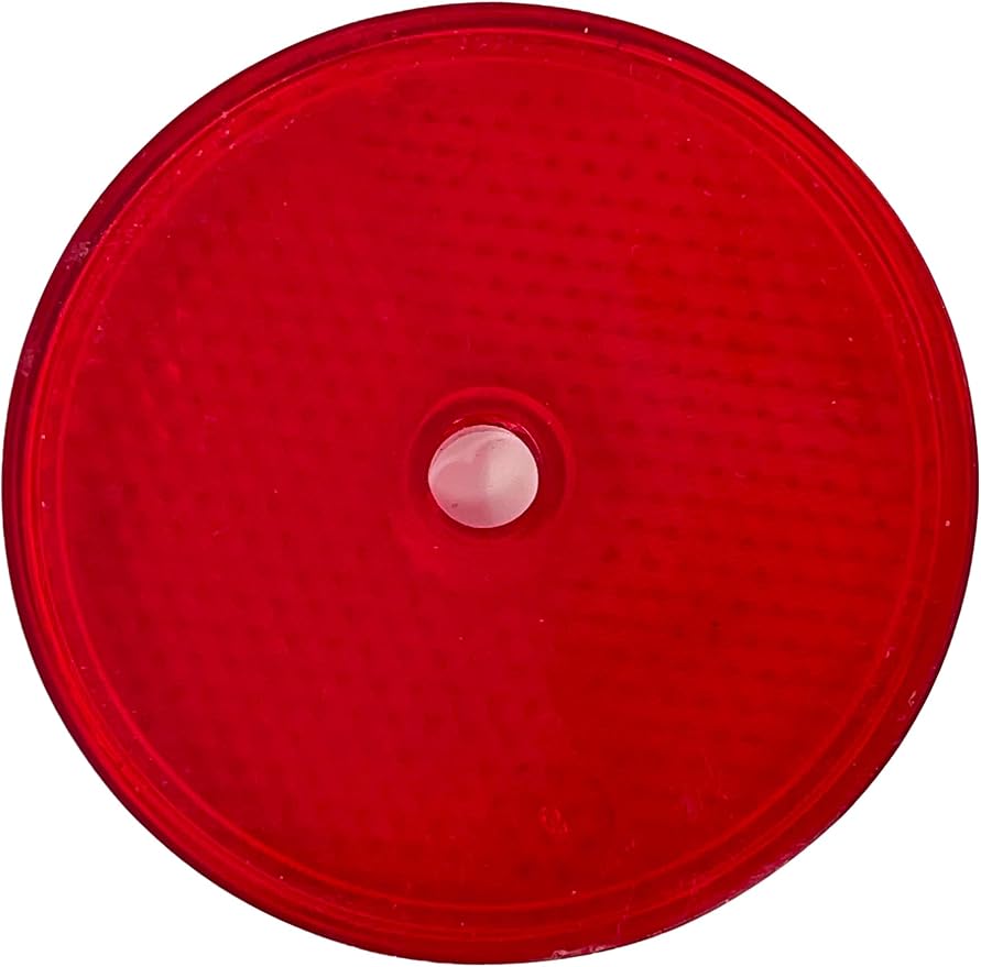 Reflector redondo Class A 2" con agujero central rojo/ámbar/blanco miniatura 9