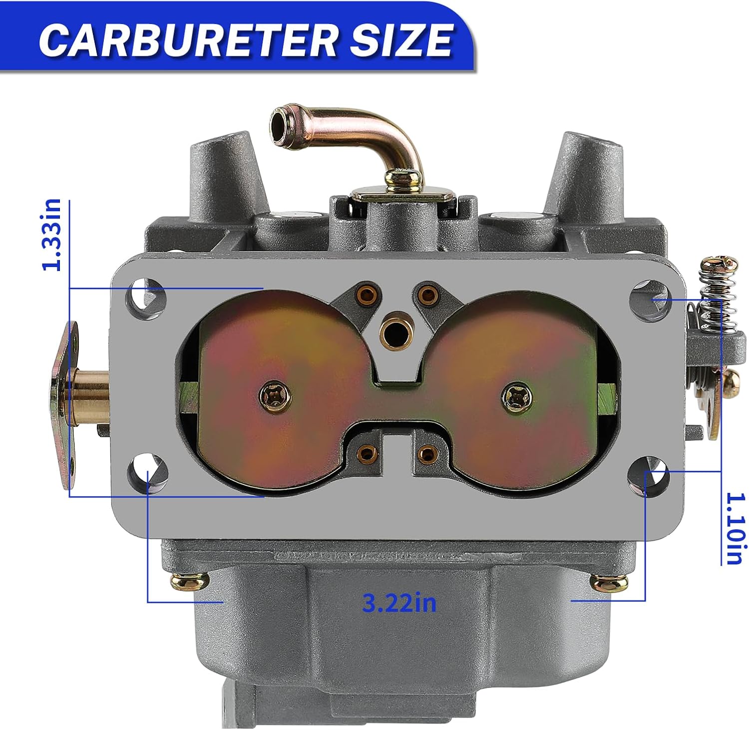 MOTOALL Carburetor for Generac 0K1588 Replace 0G4612 0F9035 GP15000 GP17500 GT990 Carb