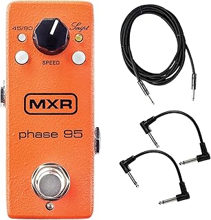 MXR M290 Mini Phase 95 Phaser Effects Pedal for Electric Guitar included 2 x Senor Path Cable and Instrument Cable