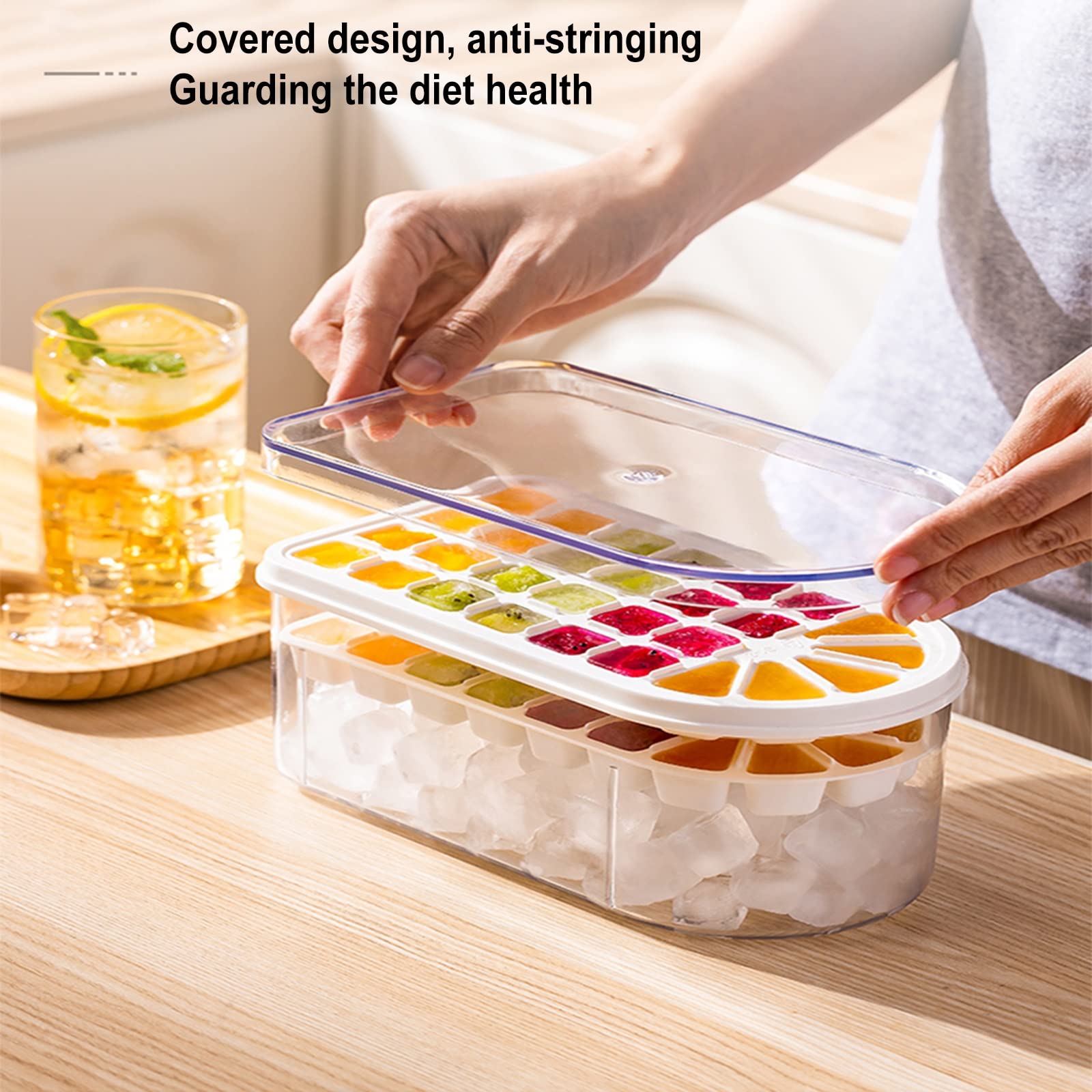 Amazon | 製氷機製氷ケ、ミニポータブルアイストレー 簡単にリリース