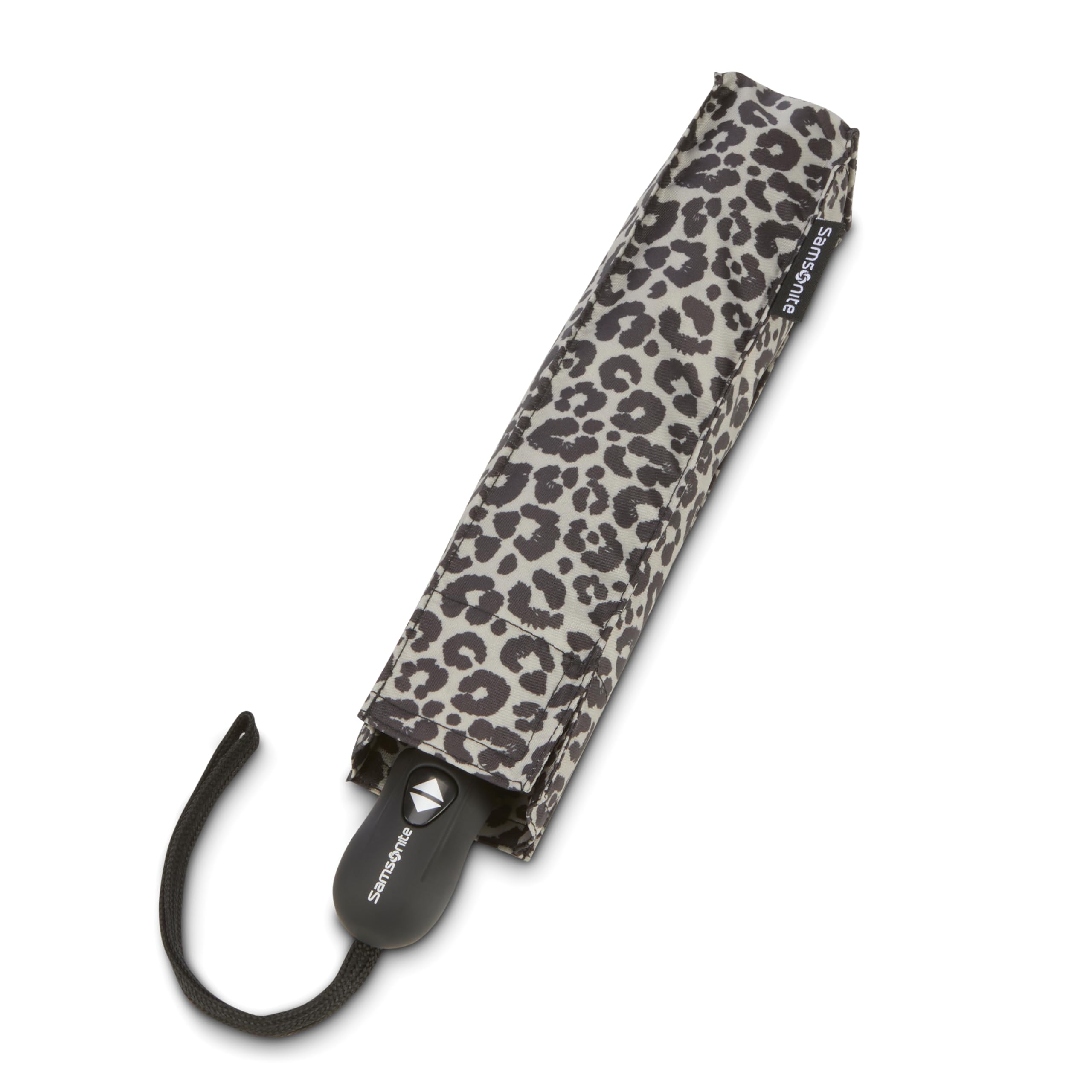 Samsonite Kompaktowy parasol do automatycznego otwierania/zamykania, szary/czarny gepard 1, jeden rozmiar