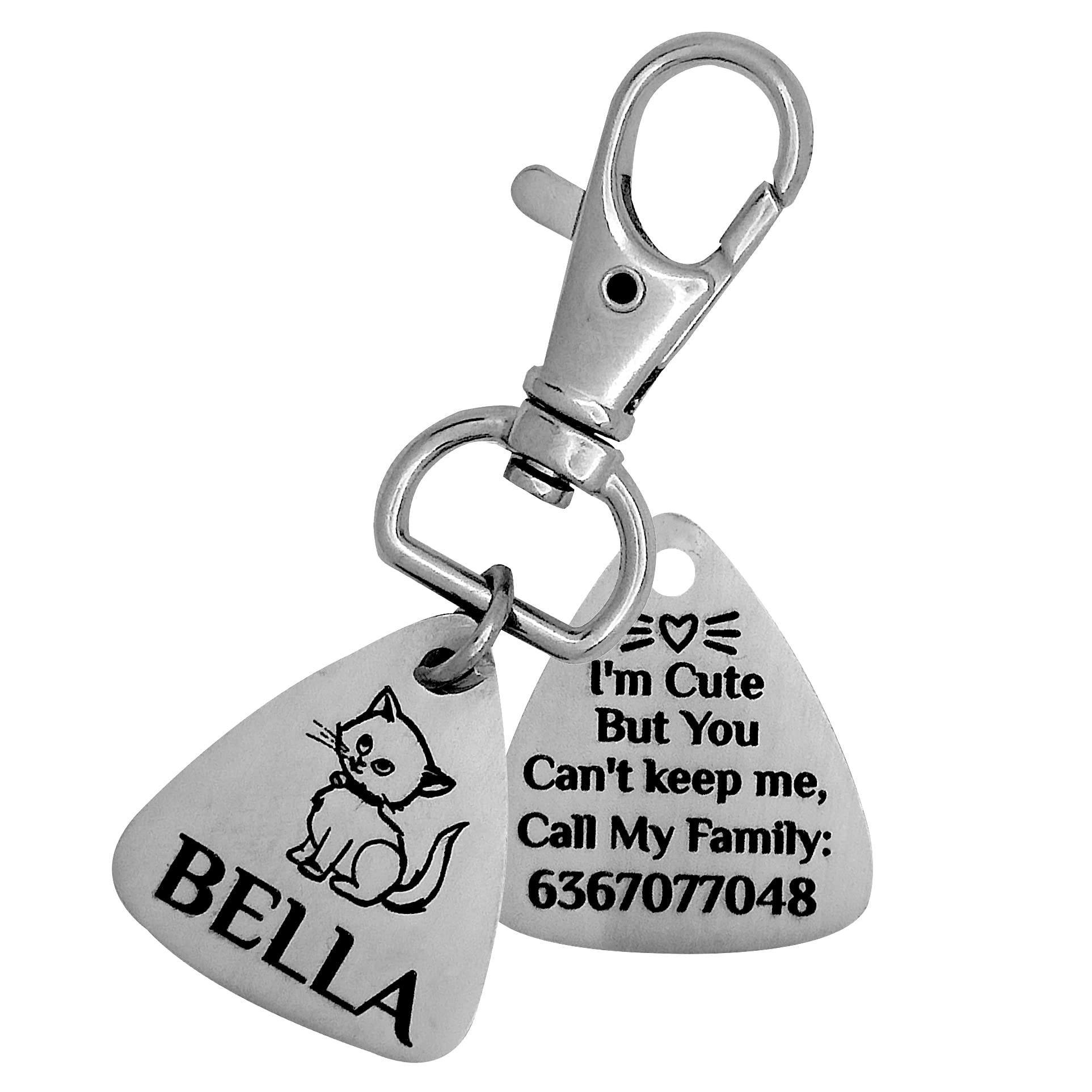 BAMALI Trendz Pet ID Tag Customize Black Laser Engraved Matt Finish Name Collar Tag for Your Loving Pet Dog, Cat, Puppy, Horse. Personalize Photo engrave Tag (Drop Small) (B0BHTLG326) Amazon Price History, Amazon Price Tracker