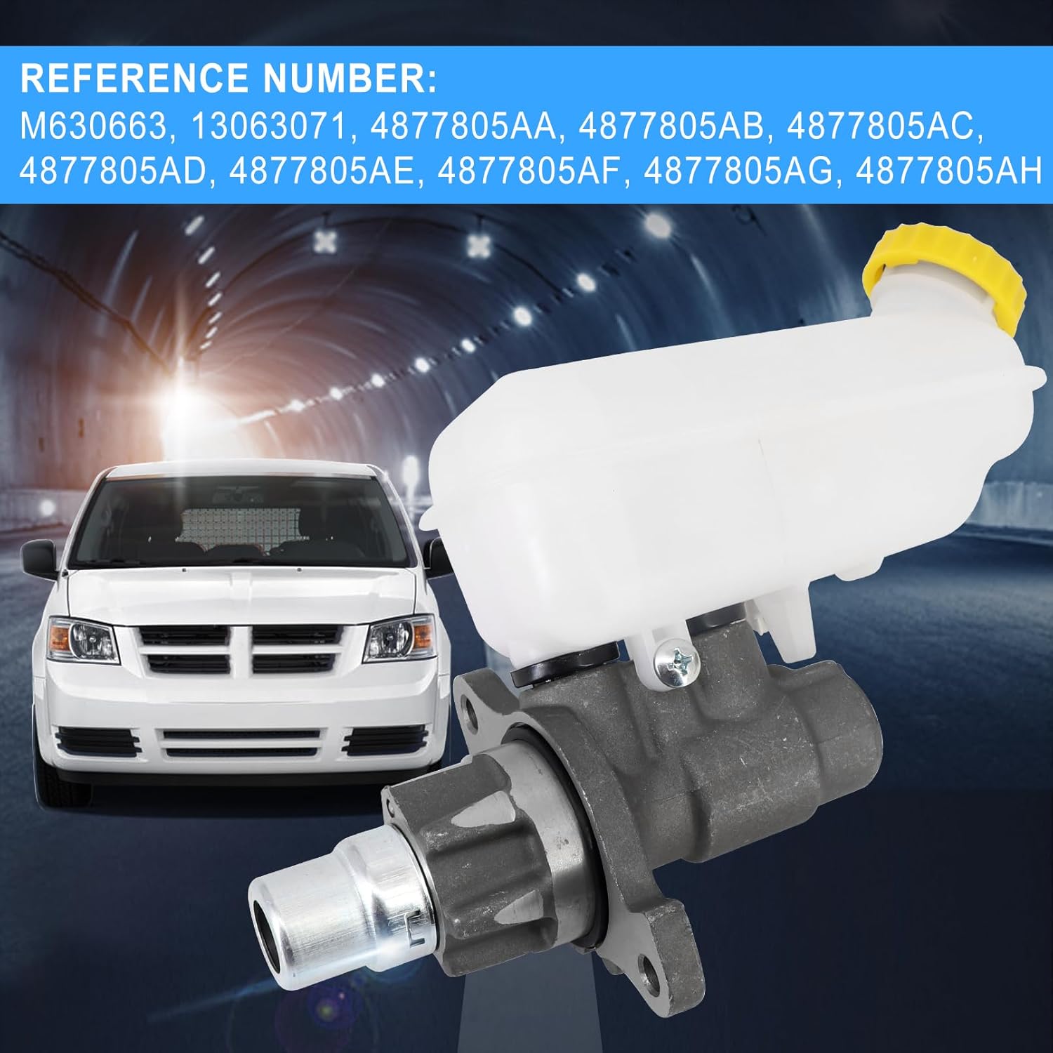 Brake Master Cylinder Compatible with 2009-2013 Dodge Grand Caravan, 2007-2008 Chrysler Pacifica, 2009-2013 Town & Country