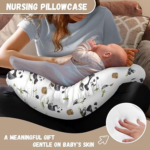 Miniatura 6 de Panda - Almohada de lactancia desmontable para recién nacido, funda original para lactancia materna, funda protectora de soporte para la cabeza