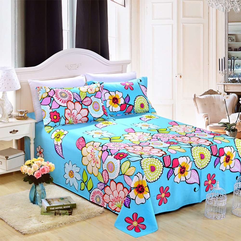 Feuilles de coton douces en sergé 200x230cm pour des nuits sereines