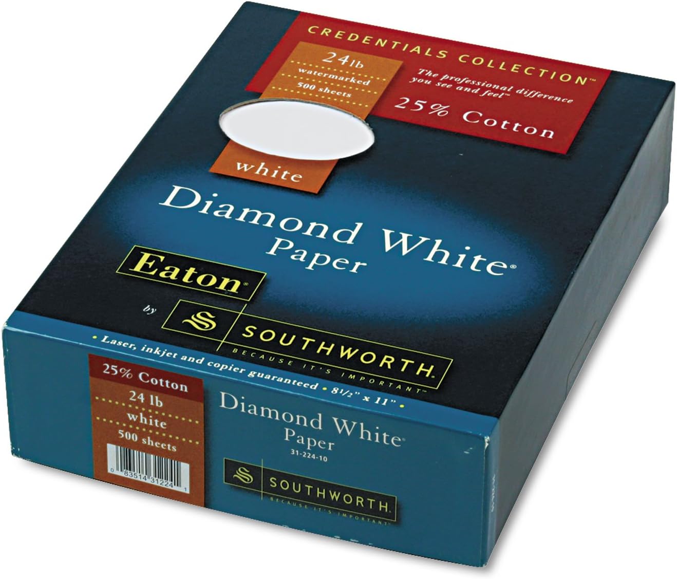 Southworth SOU3122410 - 25% Cotton Diamond White Business Paper