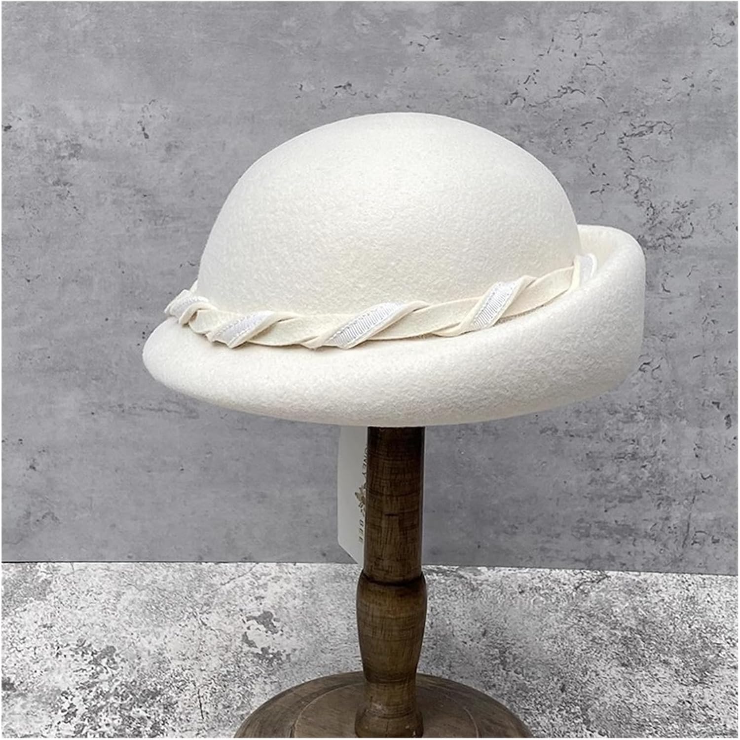 JSEIAJB Vintage Casual Woolen Beret Lady Autumn-Winter Painter Hat Hat Hat with Short Brim Top Hat