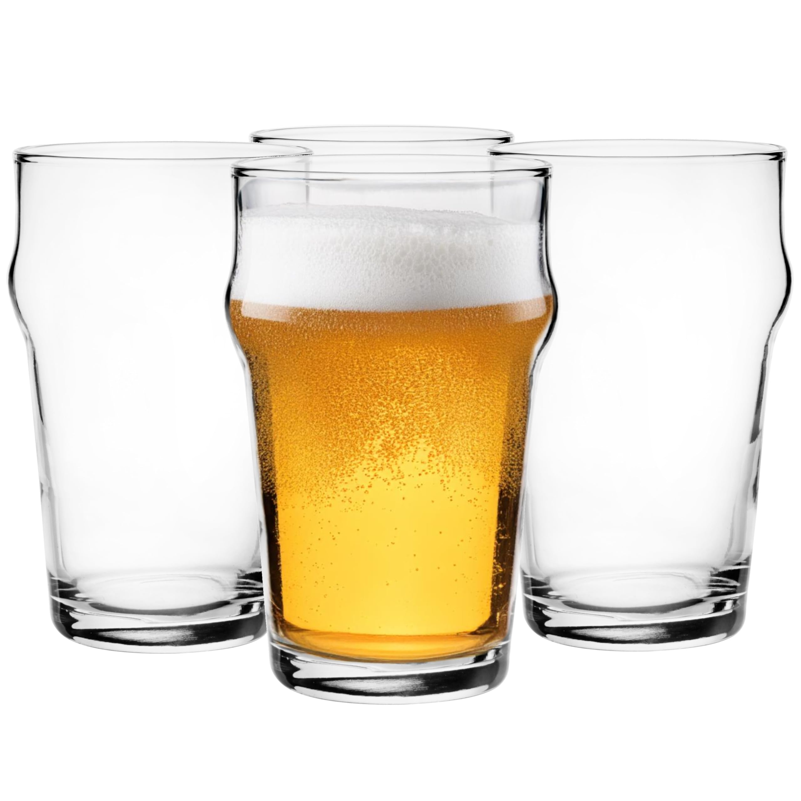 Glasmark KROSNO 1992 Pils Beer Glasses Set of 4 300 ml for Beer Glasses Dishwasher Safe
