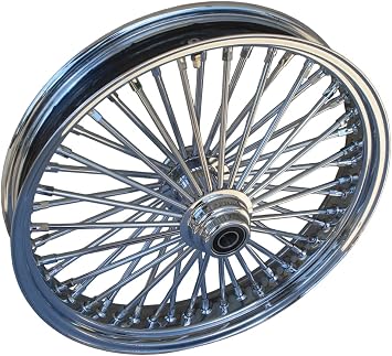 21X3.5" SINGLE DISC 48 FAT KING SPOKE FRONT WHEEL HARLEY TOURING, FXST 2000-07