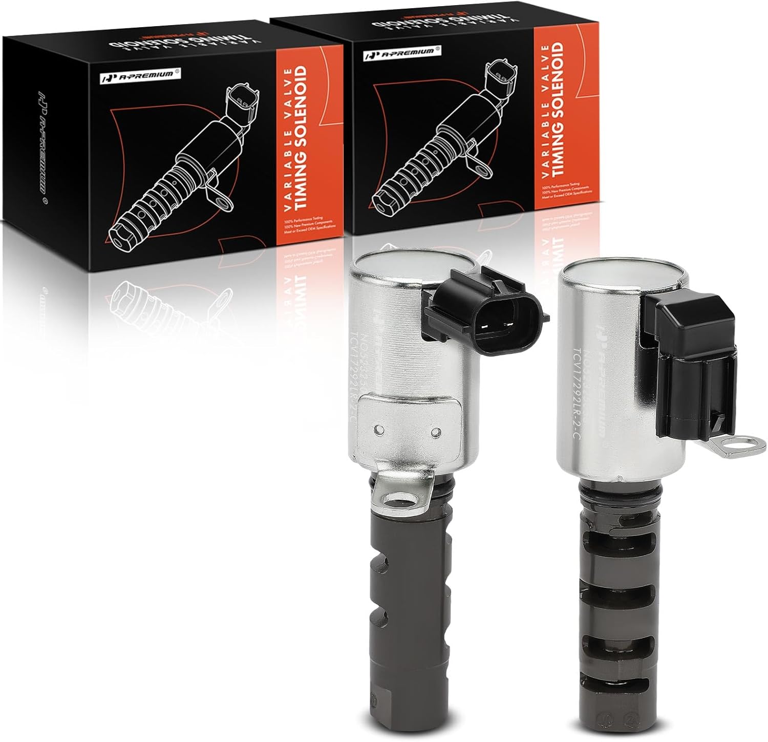 A-Premium 2-PC Left and Right Engine Variable Valve Timing (VVT) Solenoid Compatible with Toyota Tundra 2005-2009, 4Runner 2003-2009, Sequoia 2001-2009 & Lexus SC430 2002-2010, SC400 1997-2000