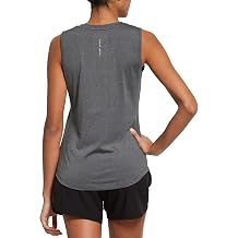 Women's Workout Tank Tops Sleeveless Quick Dry Running Shirts Lightweight Loose Fit for Yoga Athletic Gym