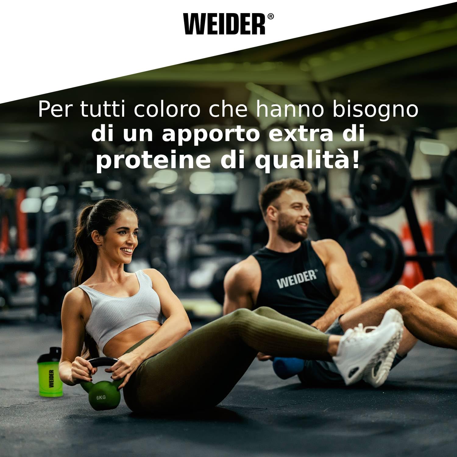 Weider Vegan Protein (750g) Gusto Cioccolato. Proteine Vegane 21g/dose isolate di piselli e riso, Con Vitamina B12 e Stevia, Senza Glutine, Senza Zucchero, Contenitore 50% Riciclato, 100% Riciclabile