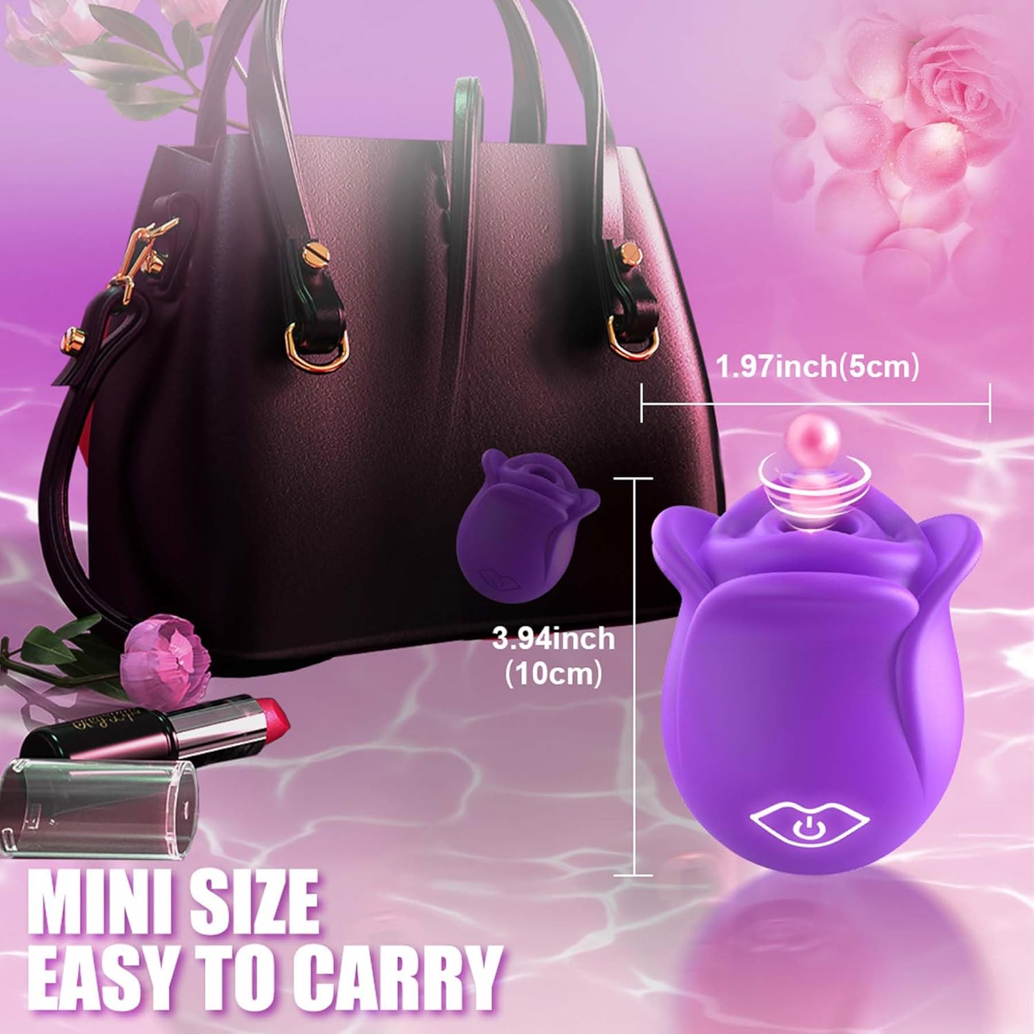 New Rose Vibratoar 2025, Rose Adult Tool for Women with 10 Sucking Modes,Adult Toys Automatic Electric Machine Female Q492