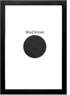 Black Ayous Wood Picture Frame, Gallery Quality Wall Frame, Picture Frame, Photo Frame, Puzzle Frame, 5x7, 8x10, 11x14, 20x30, A1, A2, A3 (30 x 40 Inch) (5 x 7 Inch)